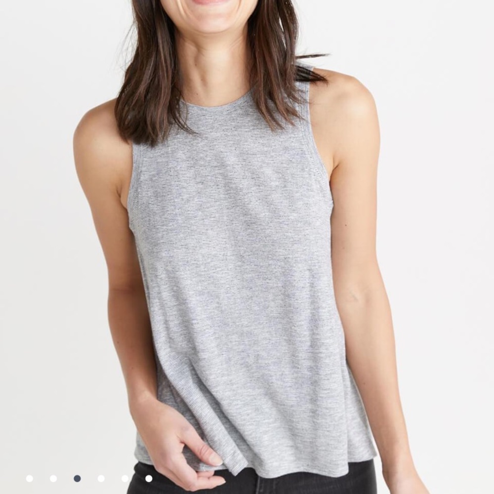 Marine Layer Back Tulip Tank - XL - Grey - BNWT